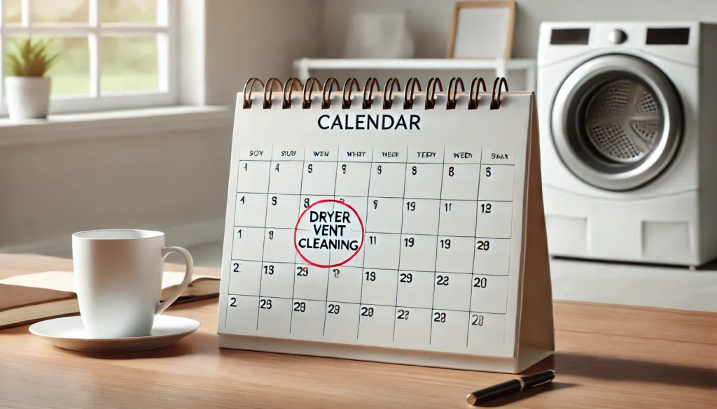 dryer vent clean calendar
